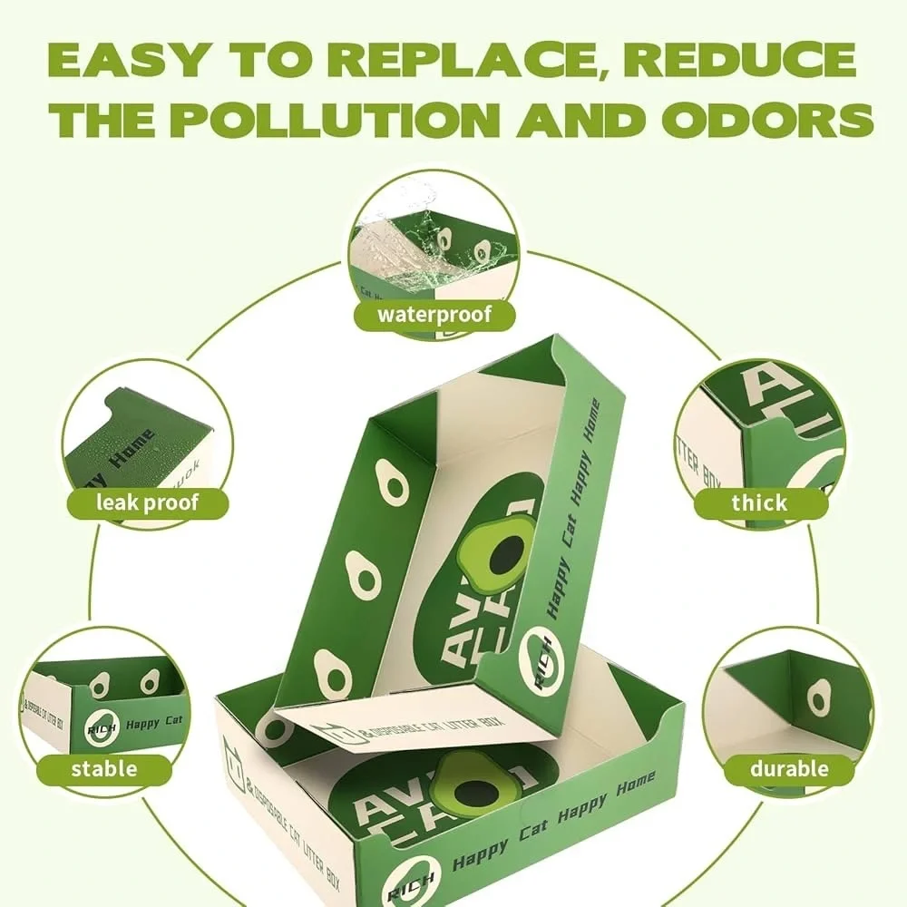 Disposable cat litter box